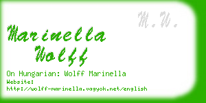 marinella wolff business card